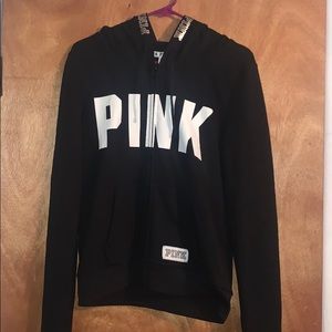 VS Pink zip up hoodie